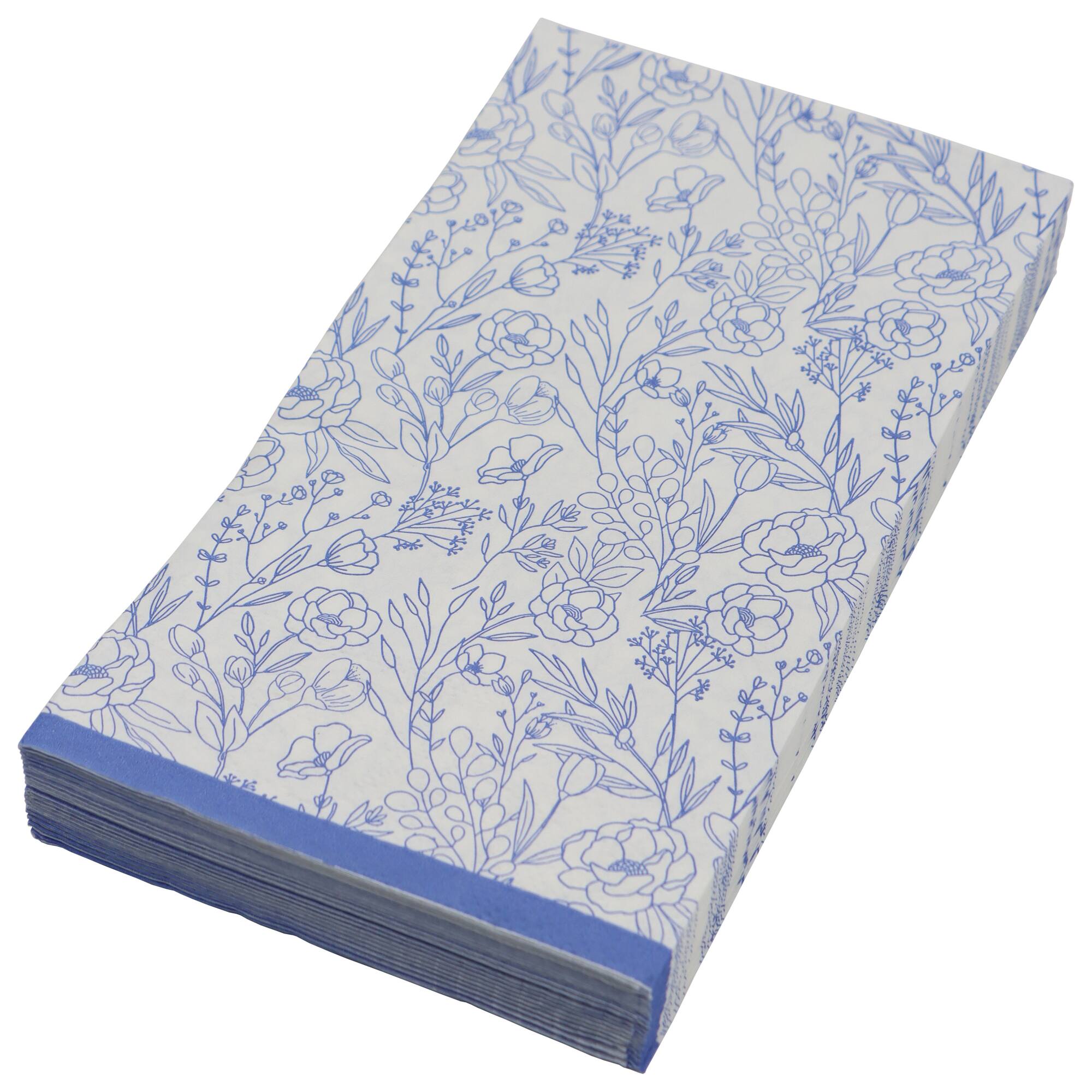 Next Chapter Blue & White Floral Paper Guest Napkins, 20ct. by Celebrate It™